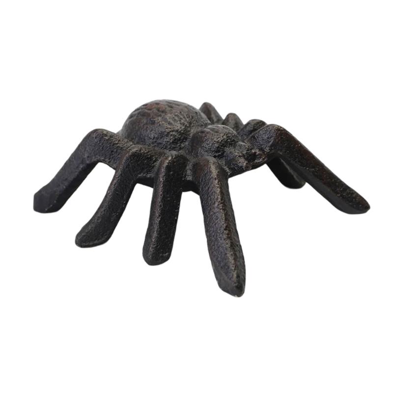 

Antique Cast Iron Spiders Sculpture Handcrafted Home Decors Unique Ornament For Gothic Office Desk Shelf Display Gift 1