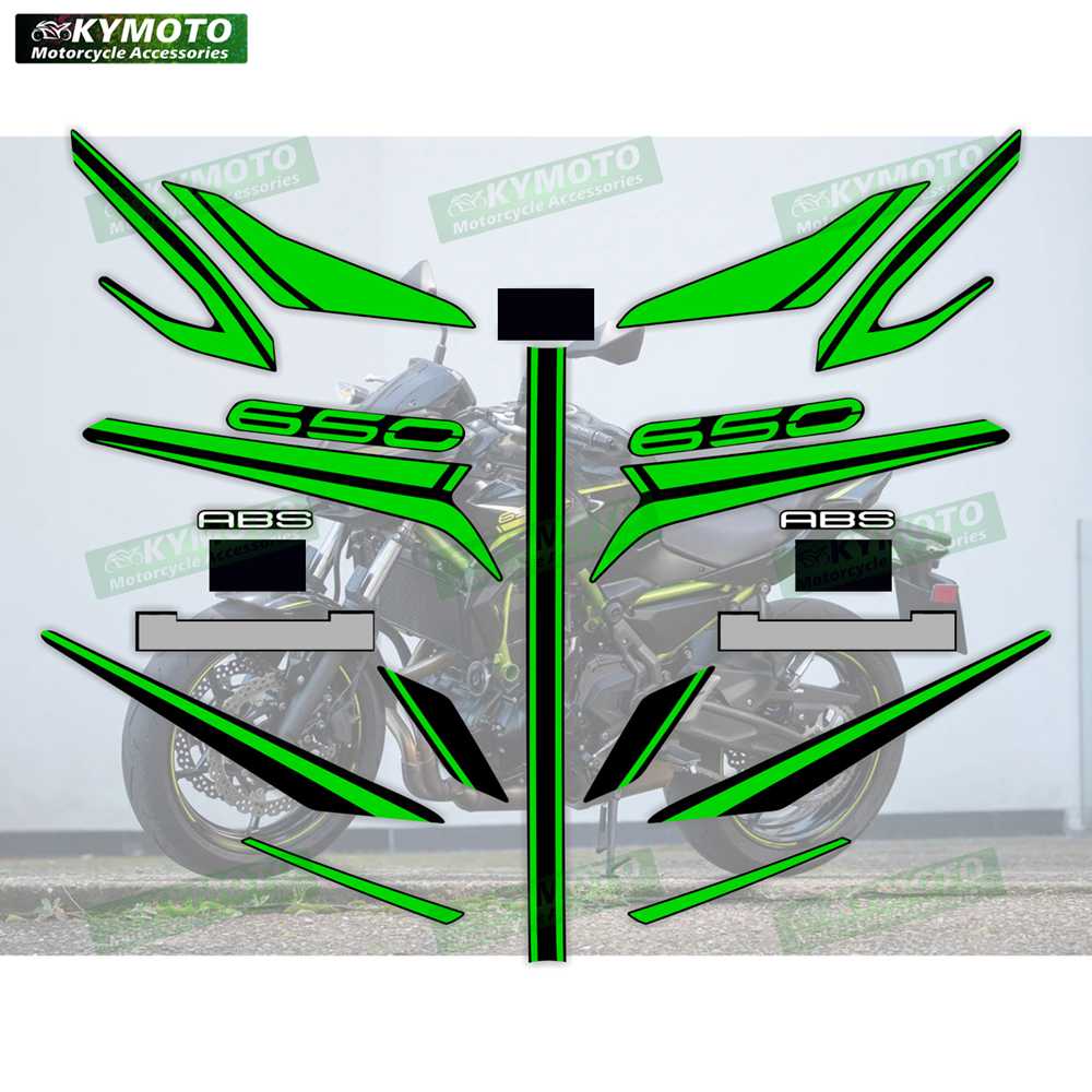 For Z650 ER650 Z 650 ER 650 motorcycle accessories stickers fairing decals modified full vehicle protection kit decoration