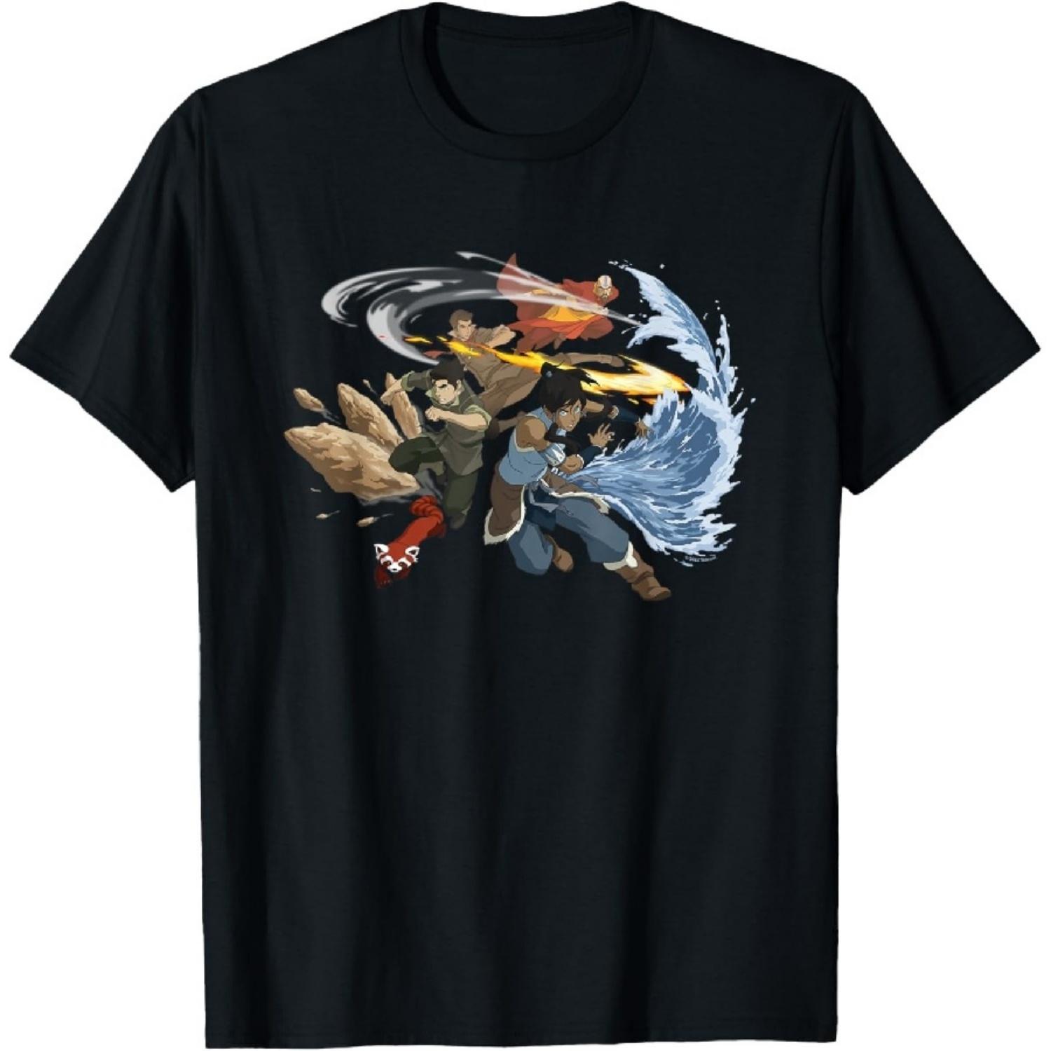 Mako, Bolin and Tenzin T-Shirt XXXXXL чёрный