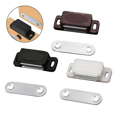 1 Conjunto Fecho Magnético para Armário Pega de Porta Armário de Cozinha Roupeiro Gaveta Fecho Magnético Ferragens para Móveis Domésticos Plástico
