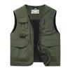New Men's High-quality Multi Pocket Quick Drying Lightweight Vest, Outdoor Hiking Vest,casual Versatile Oversized Fishing Jacket