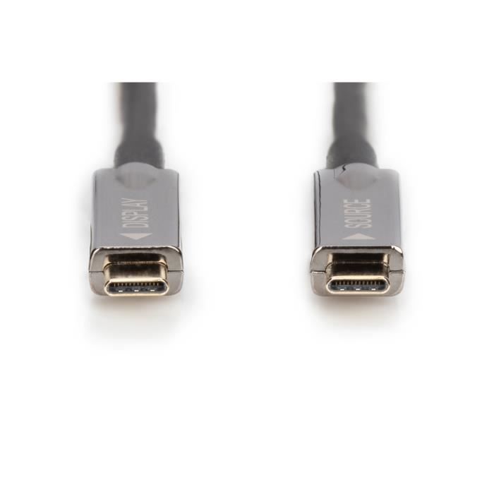 Digitus câble de connexion av usb type-c à usb type-c câble fibre opti