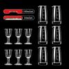 Handmade Glass Liquor Dispenser and Shot Glass Set