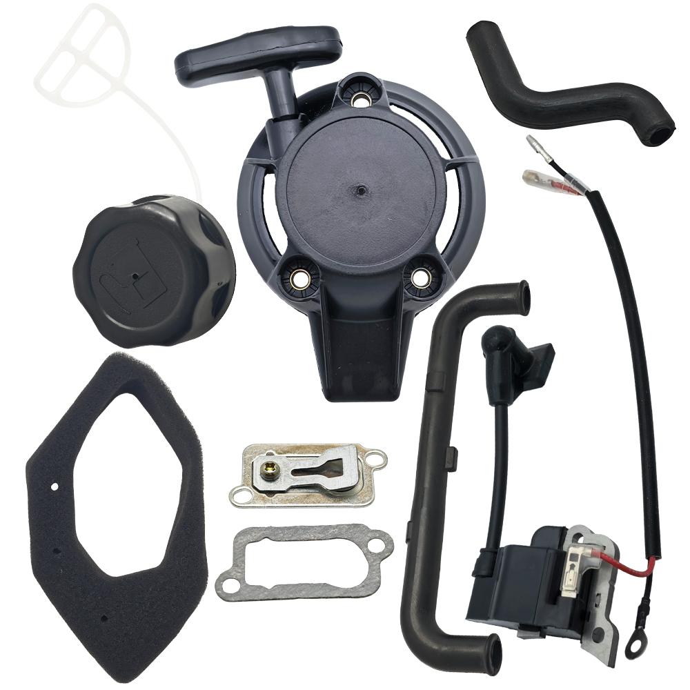 Recoil Starter Ignition Coil Oil Outlet Valve Plate Tube Cap Kit For Honda GX25 GX25N GX 25 25N Lawn Mower Small Engine Part