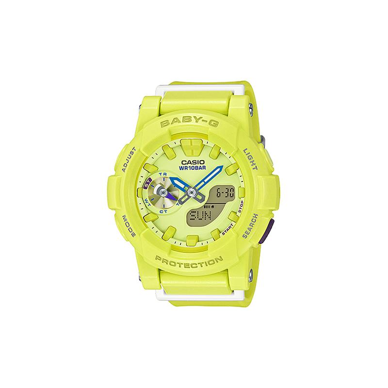 

Casio BABY-G Series Runner Stopwatch Functional Quartz Movement Resin Strap Japanese and Korean Watch Women s Watch Yellow Dial BGA-185-9A жовтий
