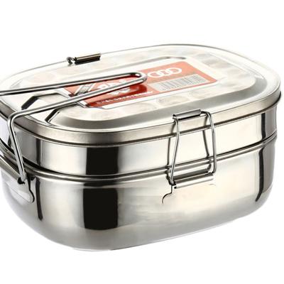 Custodia termica per contenitore per alimenti per scatola da pranzo termica in acciaio inossidabile per studenti a 2 strati
