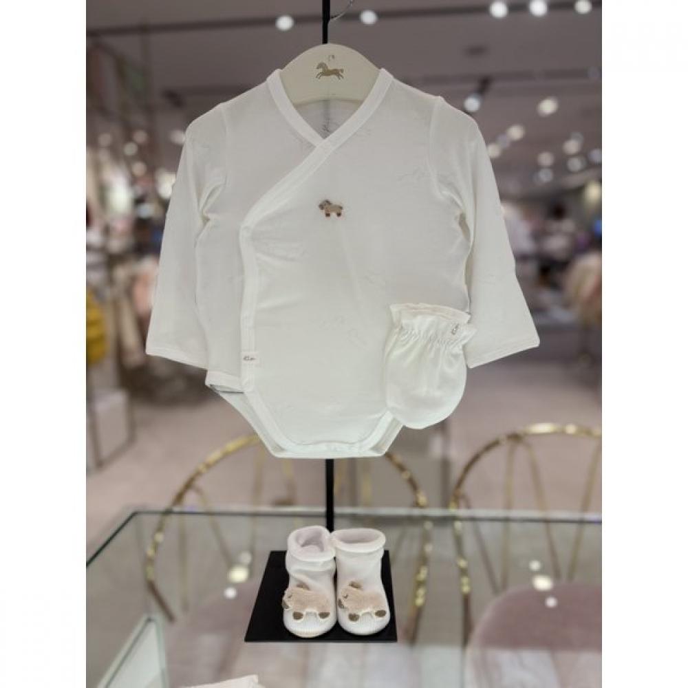 

Ettoi Bodysuit X Mittens X Socks Set 07t076001s2 white/3M(60)