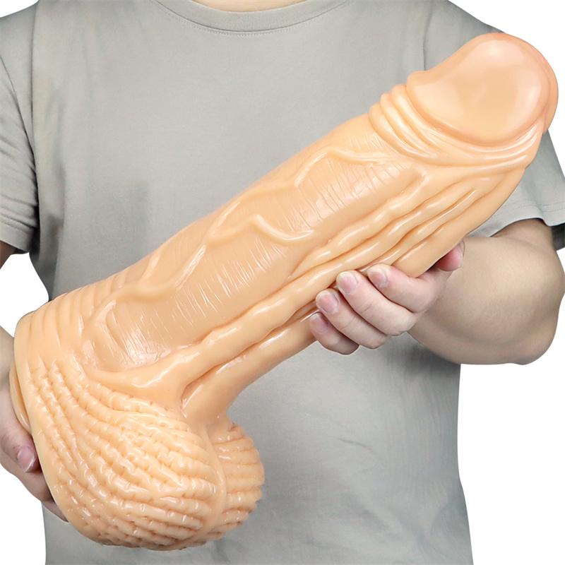 39*10 cm Kvinnelig Giant Anal Expansion Anus Expansion Giant Anal Plug Simulation Dildo