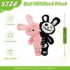 Peluche effrayante Gothique à double tête Crâne Lapin Animal en peluche Jouet lapin Décoration Halloween Cadeau pour enfants