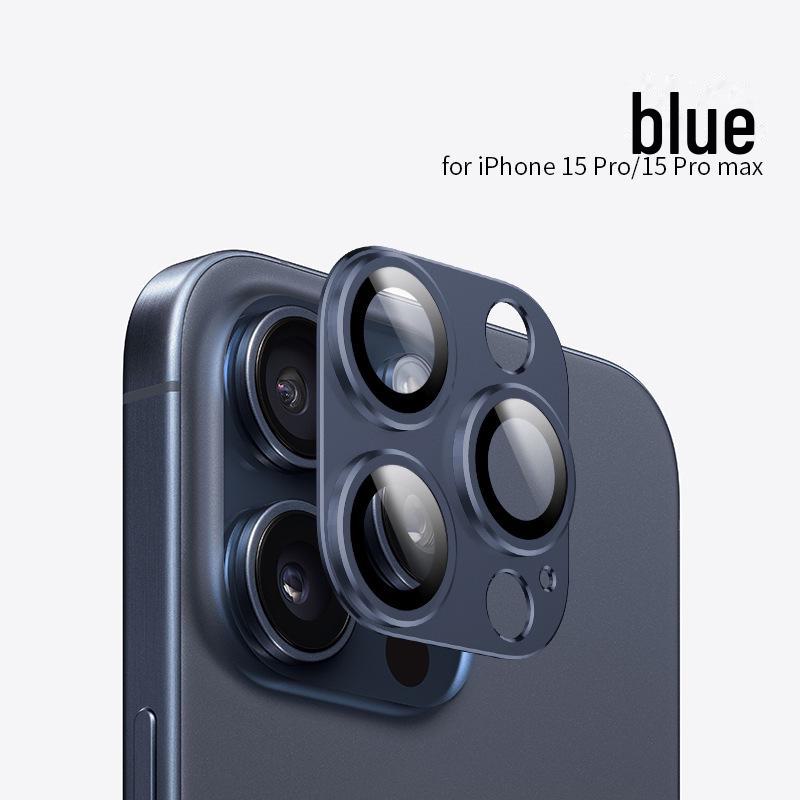 מגן עדשות Apple 16Pro לאייפון 14 פרו מקס: סרט מתכת עין הנשר מלא