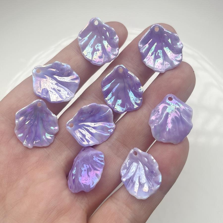 30pcs Beautiful AB Color Leaf Bead Adaptors Bracelet Necklace DIY Hair Earrings Bracelet Pendant Making Decorative Accessories