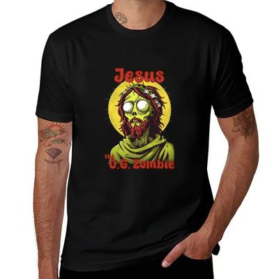 Jesus, the OG Zombie T-Shirt T Shirts for Man Cotton T Shirts for Man Cotton Funny T-Shirt
