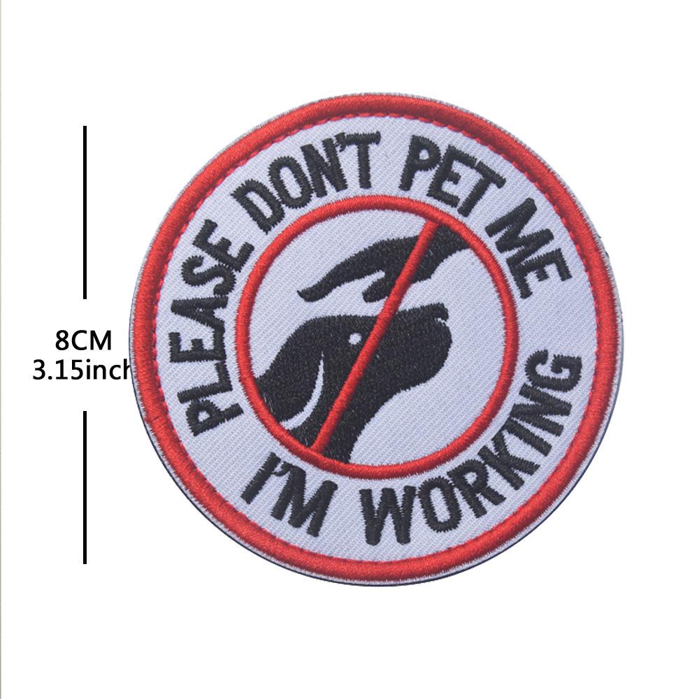 Individuelles Hundegeschirr Klettverschluss-Patch: Servicehund Abzeichen & Trainings Moral Abzeichen
