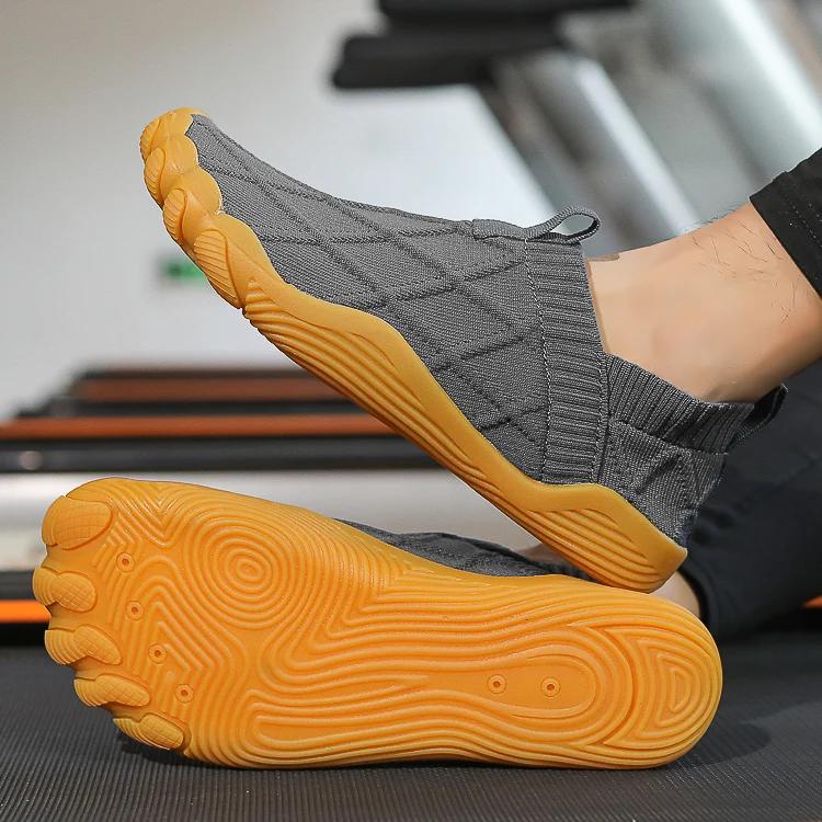 Minimalist Casual Walking Shoes Men Breathable Wide Toe Slip In Walking Shoes Comfortable Travel and Low-quality Sports Shoes