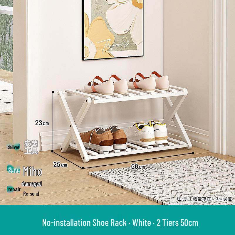 Compact Foldable Shoe Rack: Multi-Layer, No-Install, Space-Saving Storage for Indoor Entrances.