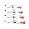 CREEKMOON 50Pcs 360 Degree Rotation Metal Spinner Spoon Fishing Lures Long Shot Trout Hard Bait Sequins Artificial Baits for Fish 10g 14g 21g 28g
