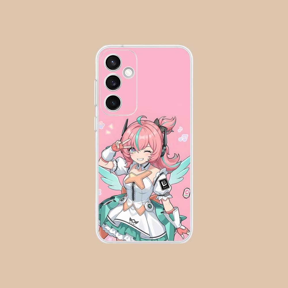 Zenless Zone Zero Aria Clear Mobile Phone Case for Samsung Galaxy S25 S24 S23 S22 S21Plus FE Ultra Colorful Cover
