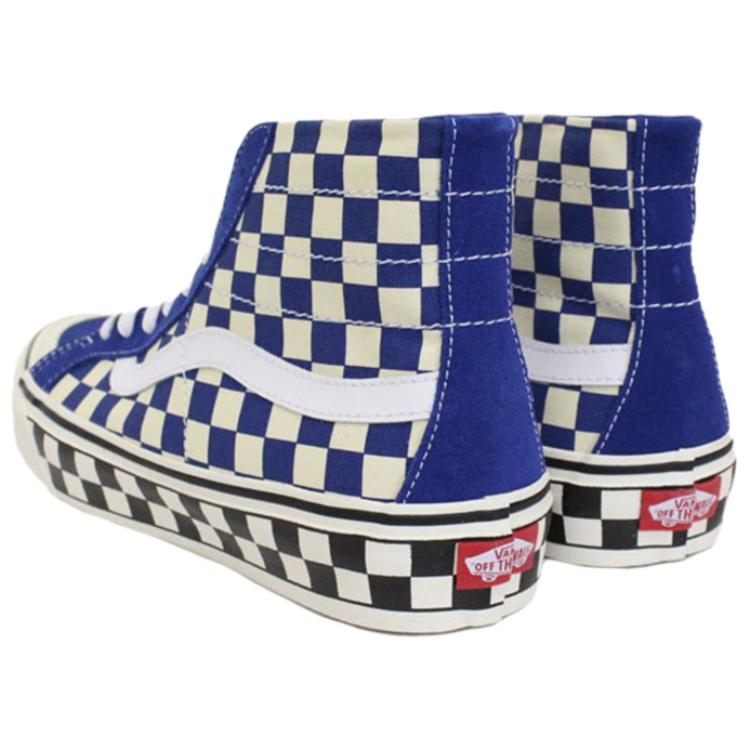 Vans Sk8 138 Decon Sf High Top Skate Shoes Unisex Sneakers Blue Checkered VN0A3MV1VS9