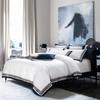 WTEMPO Europe Style Jacquard Bedding Set 4pcs Lace Bedclothes Bed Set Satin Duvet Cover Sheet Set
