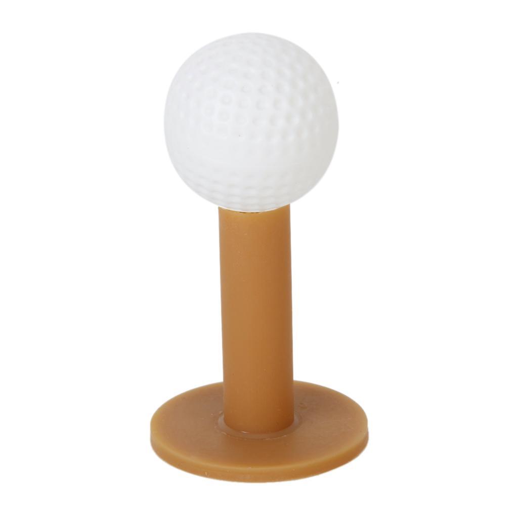 5 Pcs 80mm/3.15" Durable Rubber Golf Tees- Coffee