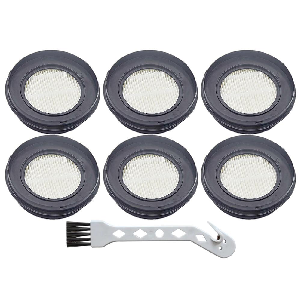 HEPA Vacuum Filter Set For SunSare X7A-US Cordless And Fieety For V7 Washable Replacement With 6 Filters And Cleaning Brush