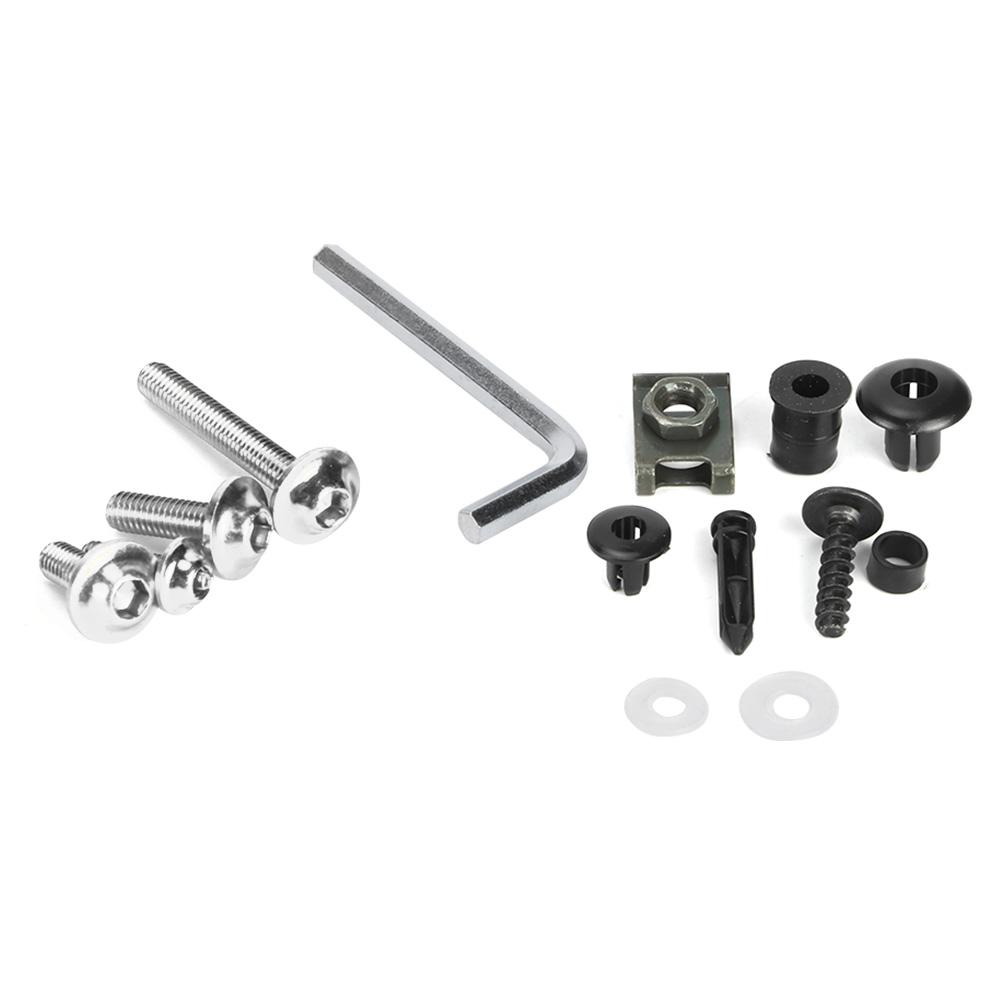173pcs Motorcycle Fairing Bolts Kit Windscreen Bodywork Screws Nuts Hardwares for MotorbikeSilver