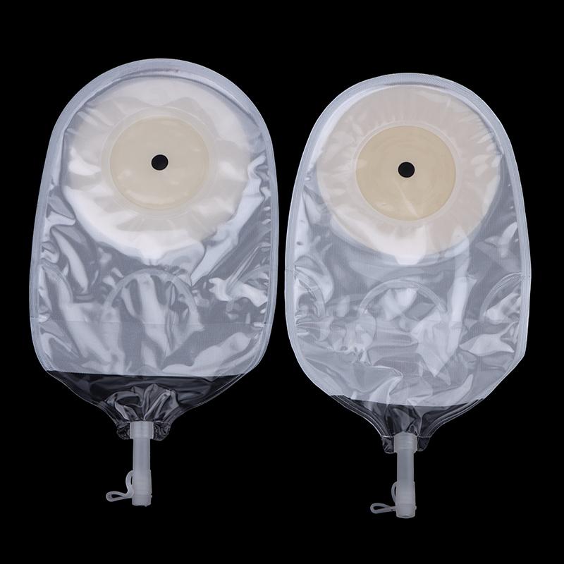 10 Pcs Drain Valve One-Piece System Colostomy Bags For Adults Disposable Colostomy Pouch Opening 20-65Mm With Clip Closure
