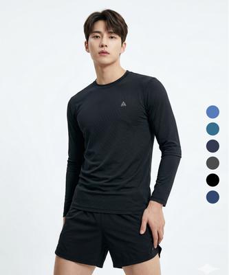 EZBUY Cool Guy Men'S Cooling Round Long Sleeve T-Shirt 5 Colors (Type B)