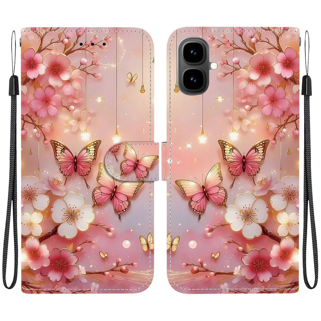 Handmade PU Leather Flip Case for Tecno Spark Go 2 Anti-Slip Shockproof Cover with Wrist Strap & Heart/Rose Cat Designs