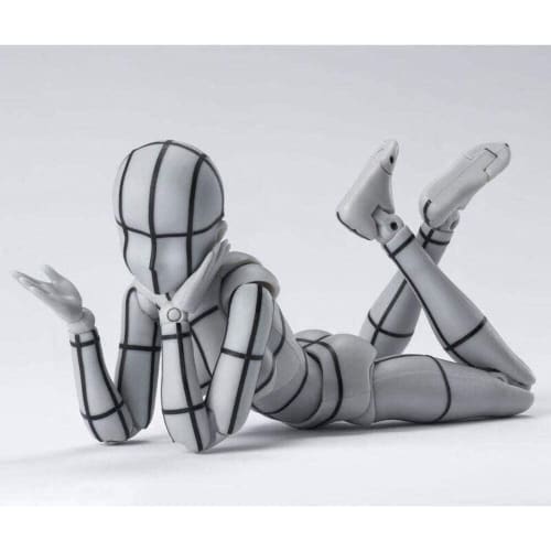 TAMASHII NATIONS S.H.Figuarts Body-chan -Wireframe- (Gray Color Ver.) Approximately 135mm PVC & ABS Painted Movable Figure