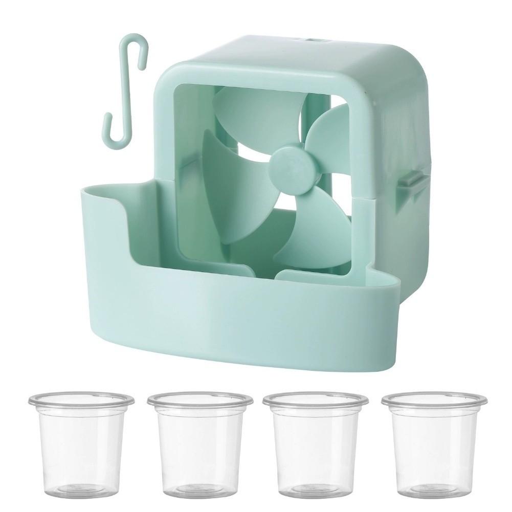 Reusable Ice Cup Cooling Tool With 4 Cups For Hanging Fans In Hot Conditions