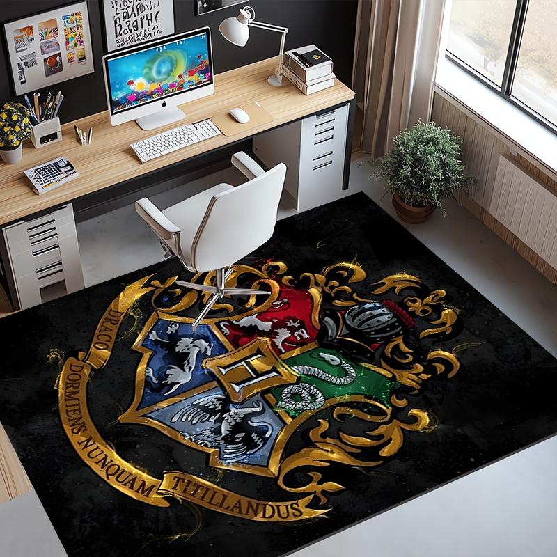 Harry Potter Pattern Rug, Indoor/Outdoor Mat, for Picnic, Gameroom, Bedroom, Office, Living Room, Home Decor Carpet, Birthday Gift