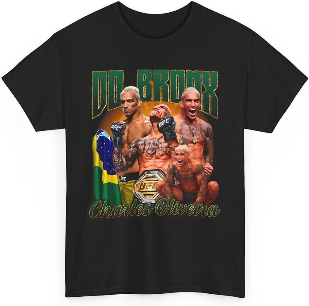 Футболка Do Bronx Charles Oliveira Футболка Полный Размер S5XL E073 Унисекс Футболка XXL