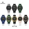 NAVIFORCE Original DIgital Watch Men LCD Display Calendar Date Chronograph Alarm Night Pattern Silicone Strap Waterproof Boys Watch NF7138