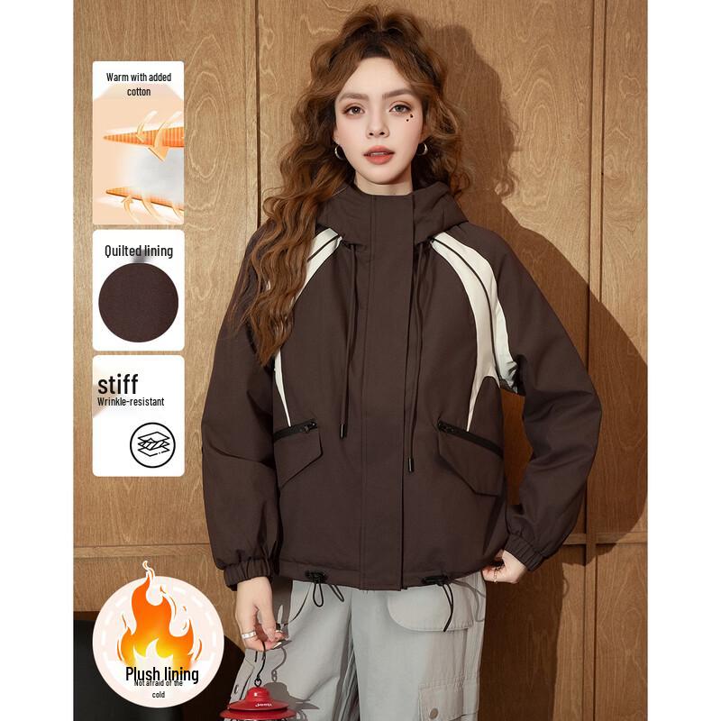 ET BOITE Women's Thickened Hooded Padded Jacket