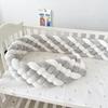 Six-Strand Cable Knit Children's Anti-Collision Bolster Pillow