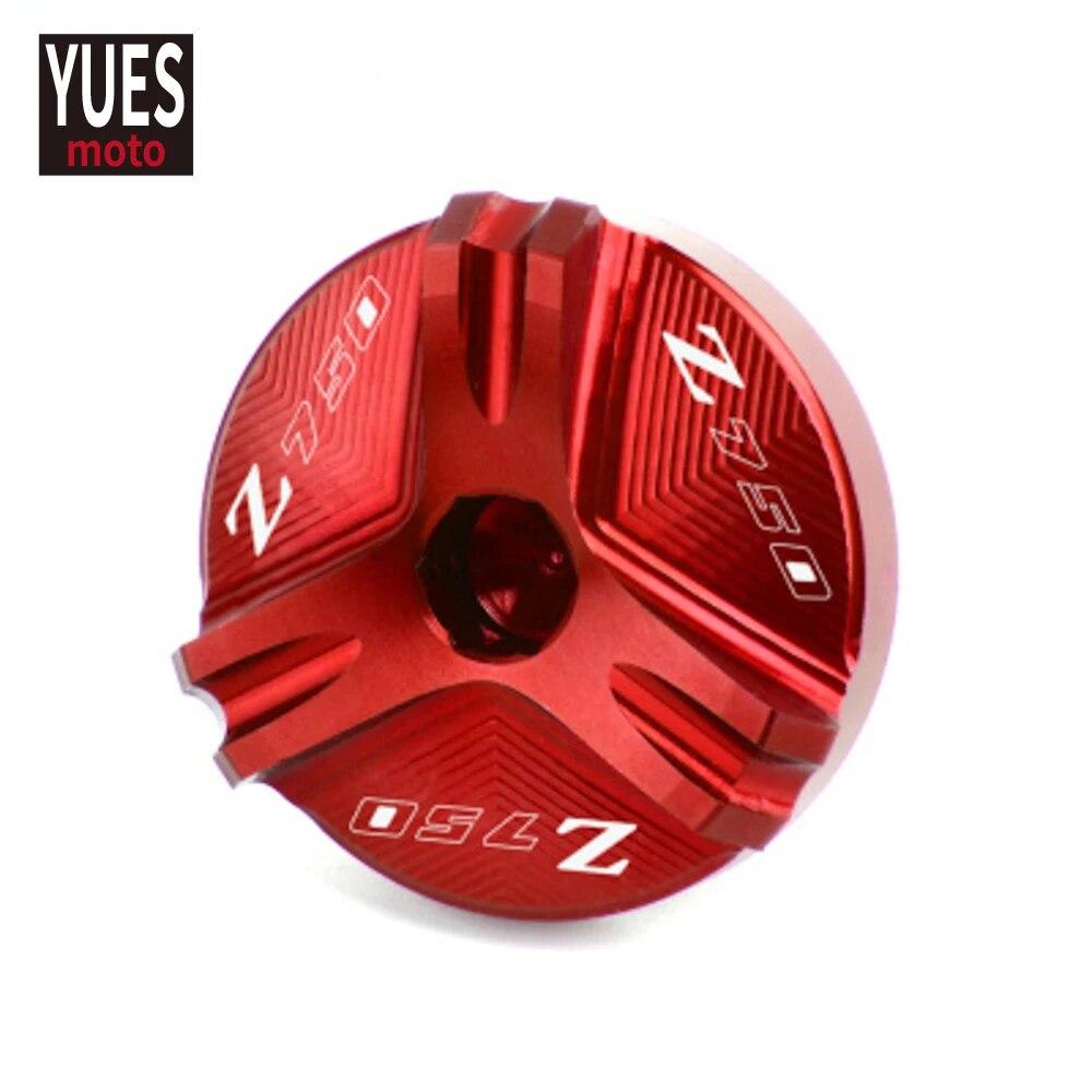 Motocyklové příslušenství Kryt filtru motorového oleje Víčko olejové zátky s logem PRO KAWASAKI Z750 S 2006 2007 2008 2009 2010 2011 2012