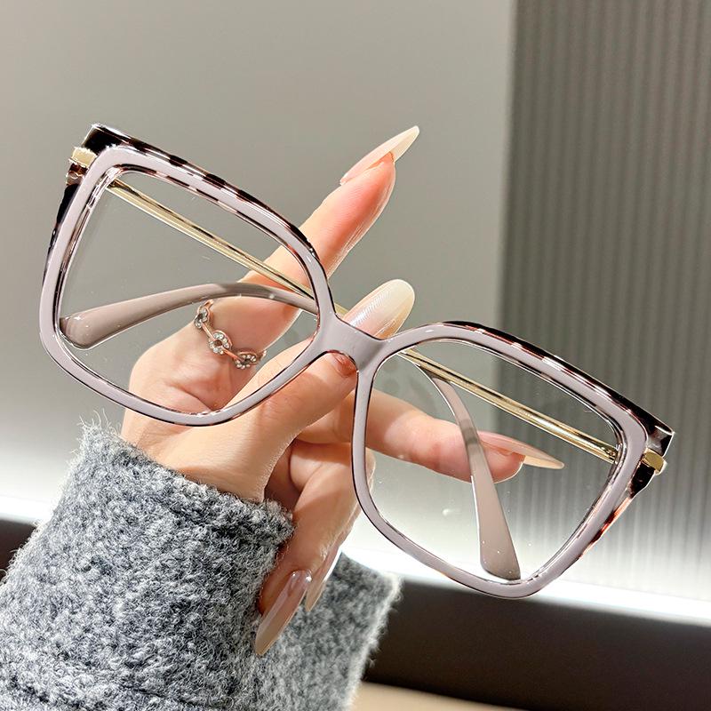 Women's Blue Light Blocking Square Glasses Frame - Celebrity Style Photo Accessory
