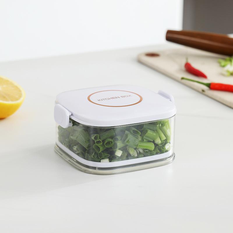 Scallion Fresh-keeping Box, Kitchen Onion and Ginger Storage Fresh-keeping Box Can Be Stacked, Food Sealing Box, Storage Box, Refrigerator Storage Box