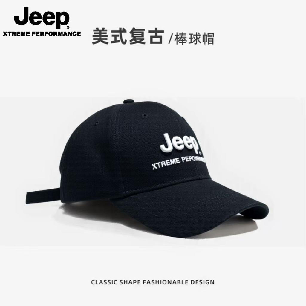 JEEP baseball cap, embroidered baseball cap, slimming, widened, three-dimensional, high-end, adjustable, sun protection and shad AJU1