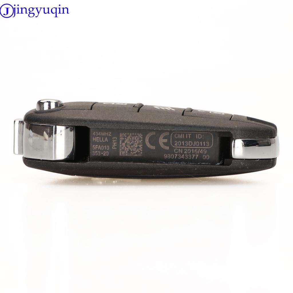 Jingyuqin Autoschlüssel-Fernbedienung Für Peugeot 508 3008 2008 301 208 308 408 307 4008 Für Citroen C3 C5 Aircross ID46 434mhz PCF7941 FSK