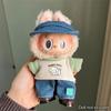 Suspenders Suit For 17cm Labubu Doll Clothes All-match Colour Outfit Doll Accessories Fashion Design Lovely Little Bear Star