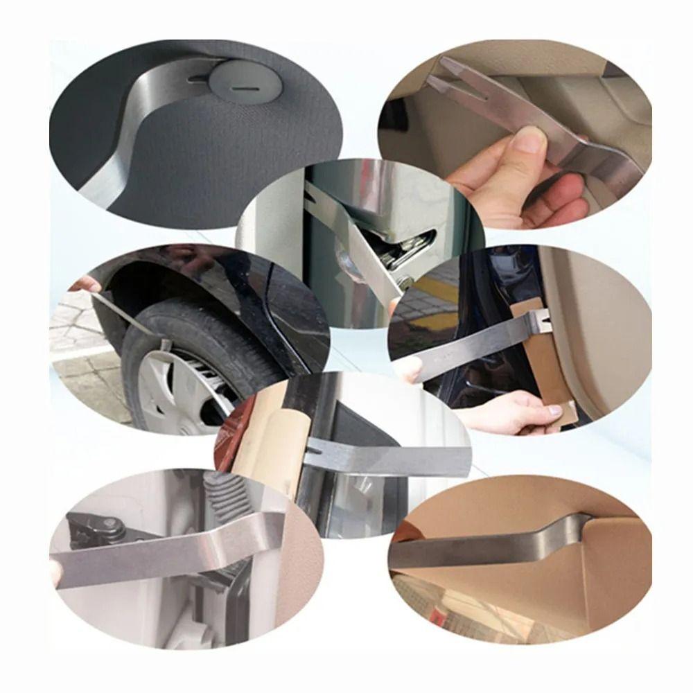 6Pcs/Set DVD Stereo Refit Car Inner Removal Tool Stainless Steel Plastic Trim Panel Dashboard Disassembly Tool Set