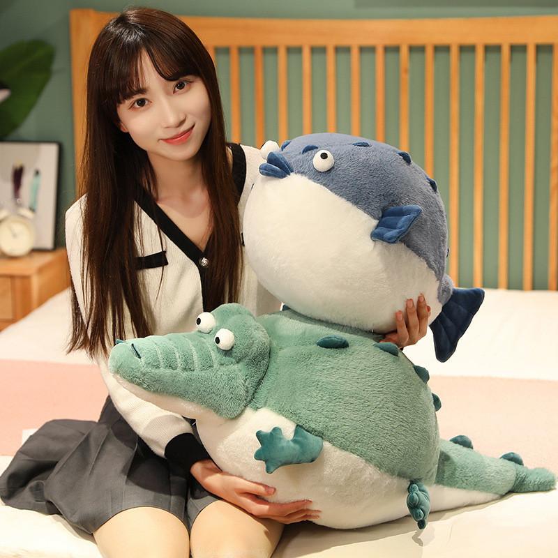 Plush Alligator Velvet Toy Cute Cartoon Animal For Kids Room Decor Gift Doll