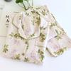 2026 New Spring and Autumn Women's Pajama Set 100% Cotton Long Sleeve Long Pants Two Piece Home Clothes Sleepwear Ladies