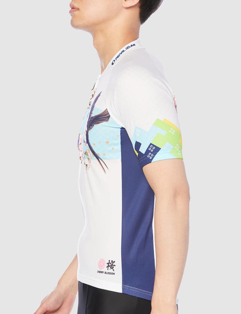Pearl Izumi XS Cherry Blossom and Swallow Print Jersey Men's Shirt, S621-B,