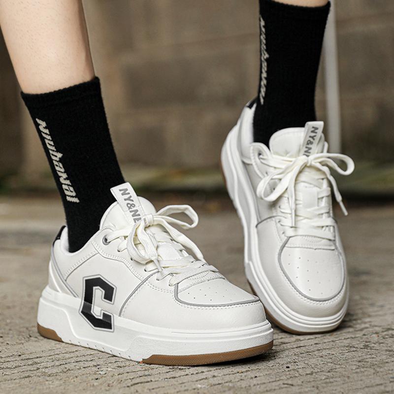 High quality lace-up sneakers women  new platform daddy shoes male students fashion non-slip running shoes