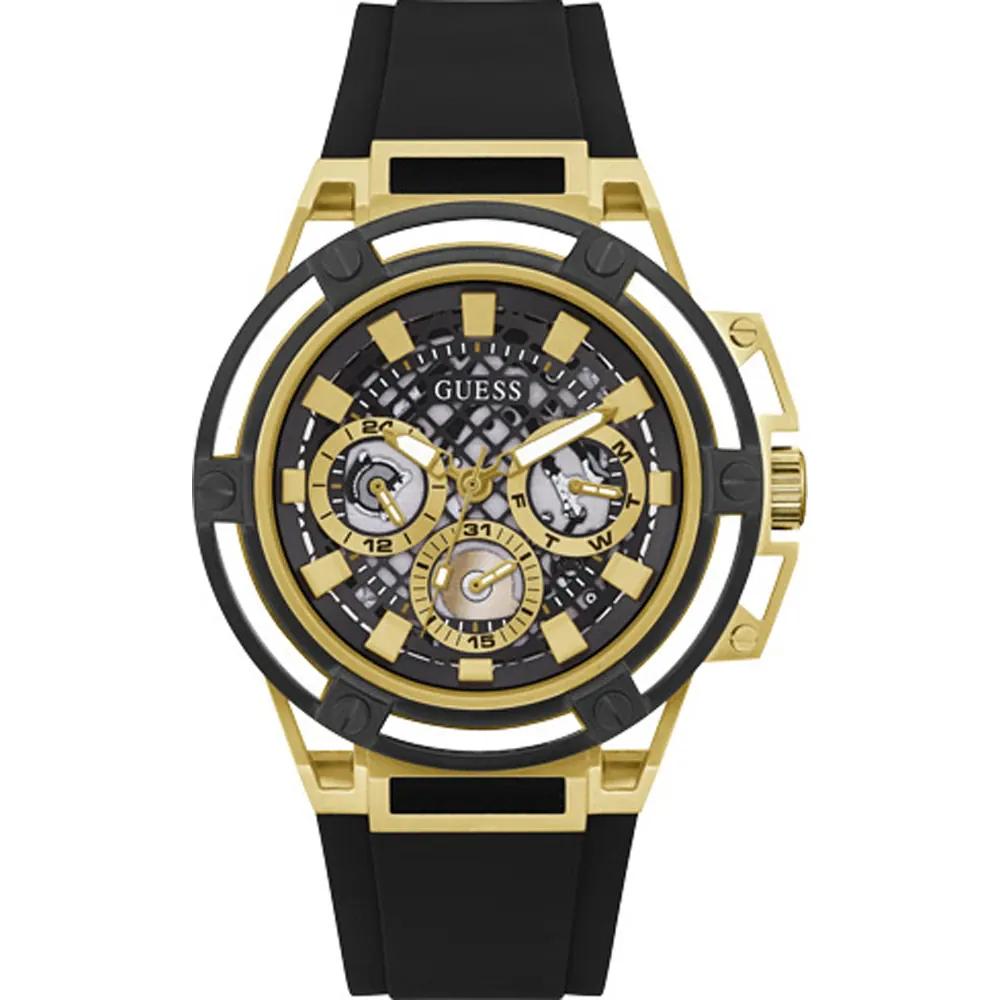 

GUESS Matrix Black Stainless Steel Silicone Men s Quartz Watch GW0423G2 чёрный