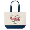 Tote Bag - PLANETEE - Elisa Les Affaires d'Enfer - Blue Background - Cotton 40x45 Cm - Large Size