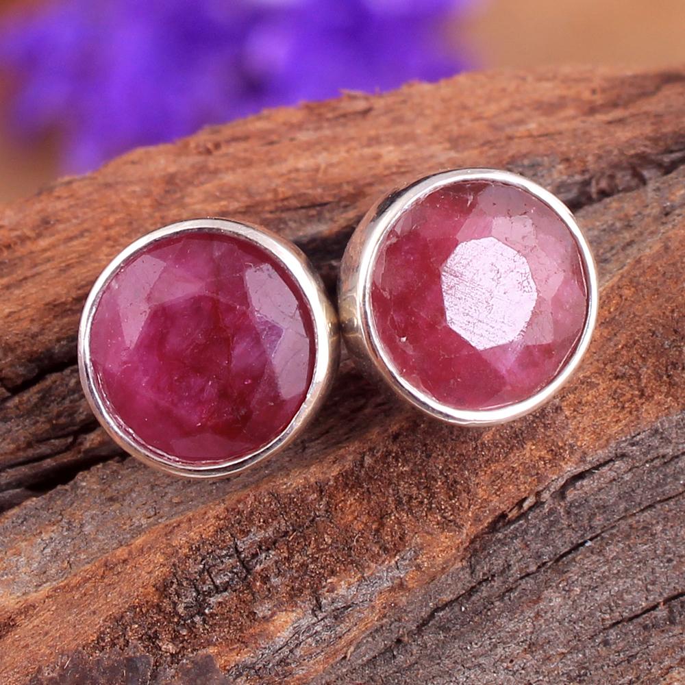 Mystischer Topas Silber Stecker Ohrring, Silber Charm Schmuck, Damenschmuck, 925 Sterling Silber Handgefertigter Schmuck